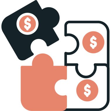 Strateji web simgesi, vektör illüstrasyonu