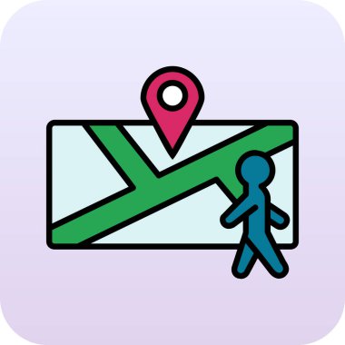 Harita konumu vektör simgesi