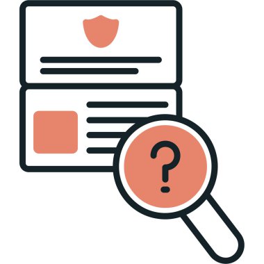 Arama simgesi tasarımı, vektör illüstrasyonu