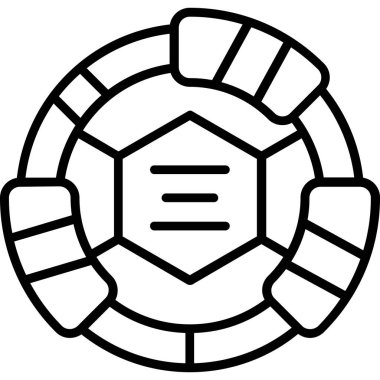 Kaplumbağa simge vektör çizim