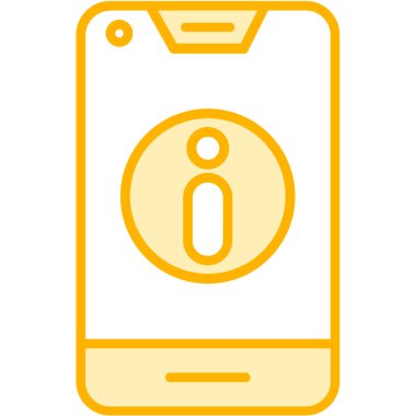 Akıllı telefon. Web simgesi basit illüstrasyon