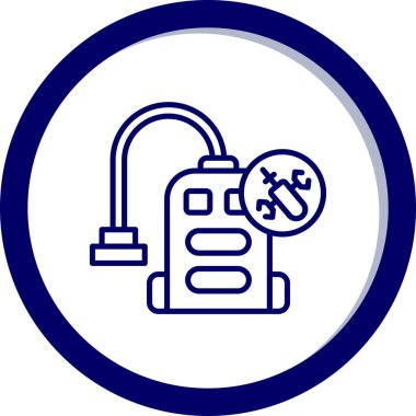 Gaz pompası kutsal kişilerin resmi, vektör çizim