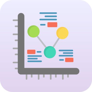 vektör içindeki veri analiz simgesi