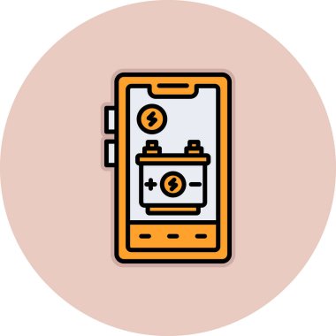 vektör cep telefonu simgesi, illüstrasyon