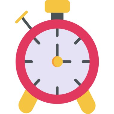 Saat. Web simgesi basit illüstrasyon