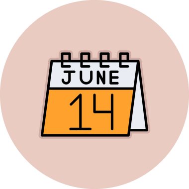 4 tarih ve tarihli bir takvimde 24 Temmuz