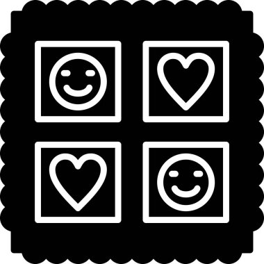 Love happy day simgesi, vektör illüstrasyon tasarımı