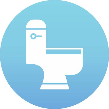 Tuvalet web simgesi, vektör çizim