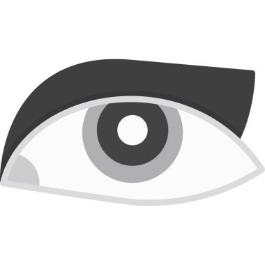 Göz simgesi vektör illüstrasyonu