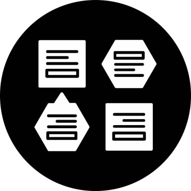 Dosya biçim simgesinin vektör illüstrasyonu