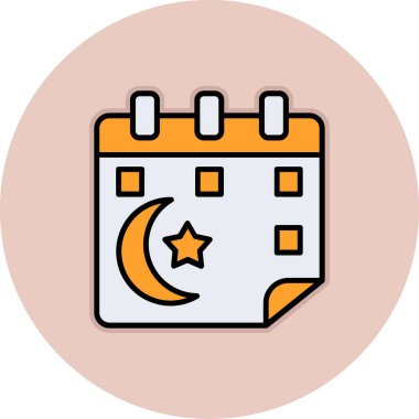 Takvim simgesi vektör illüstrasyonu