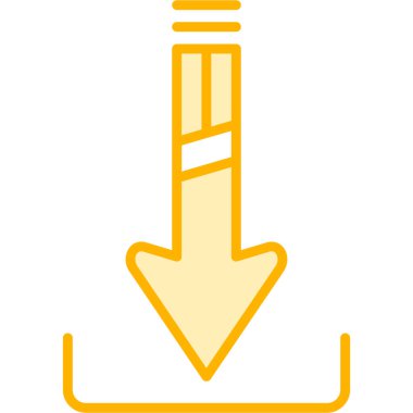 ok aşağı ok simgesi dolu - taslak biçimi