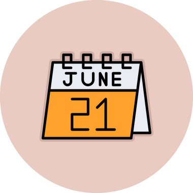 13 Haziran tek bir gün simgesi üzerinde basit bir vektör illüstrasyonuName