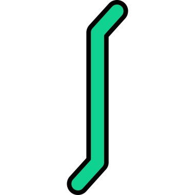 yeşil simge vektörü. özet yeşil sembol çizimi