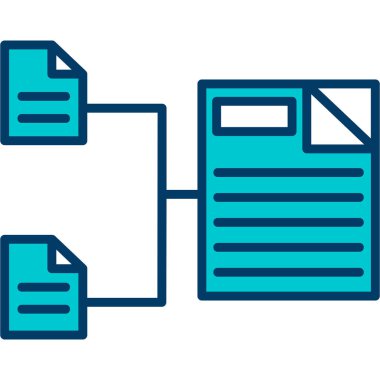 dosya simgesini satır biçiminde dosya belgesi.