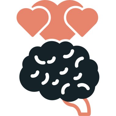 Kalp ikonu vektör illüstrasyonu