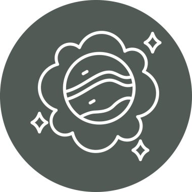 Benzersiz güneş çizgisi vektör simgesi