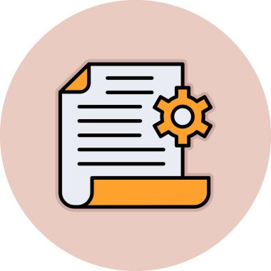 Vektör belgesi Simge illüstrasyonu