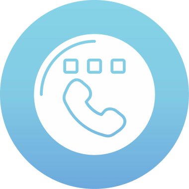 Telefon simgesi vektör illüstrasyonu