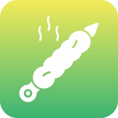 Tek bir roket simgesinin vektör çizimi