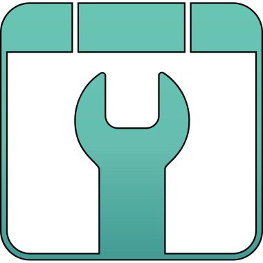 Benzersiz tornavida vektör simgesi