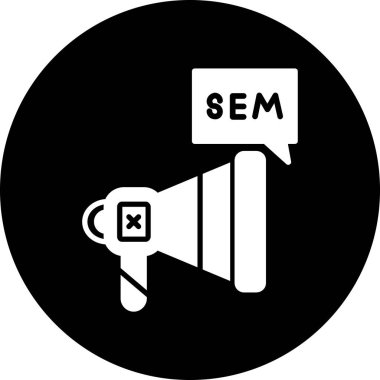 seo ve pazarlama vektör simgesi.