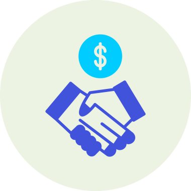İş konsepti. Dolar işareti vektör Illustration