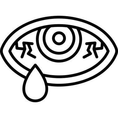 Göz simgesini, anahat stili