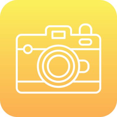 kamera simgesi vektör illüstrasyonu