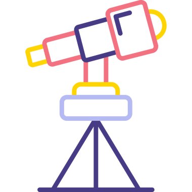 Modern kameranın vektör illüstrasyonu