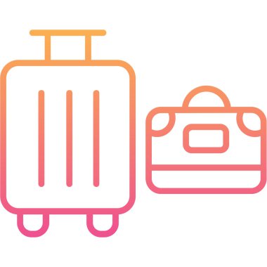 Bagaj simge vektör çizim