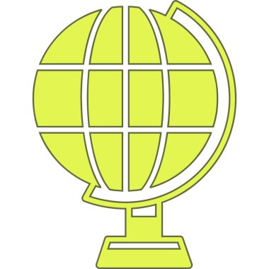 kurdele vektör illüstrasyon tasarımlı dünya küresi