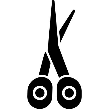 makas, vektör, illüstrasyon kesme, beyaz arkaplan izole.