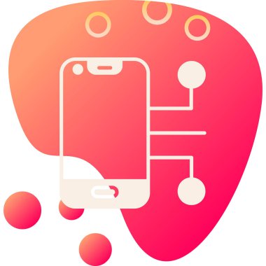 Smartphone Simgesi, vektör illüstrasyonu