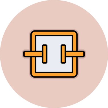 Web ve mobil simge renkli vektör illüstrasyonu