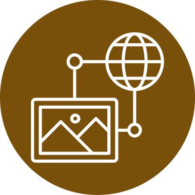 Ağ simgesi. vektör illüstrasyonu