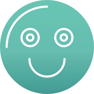 Gülümse ikon vektör illüstrasyonu