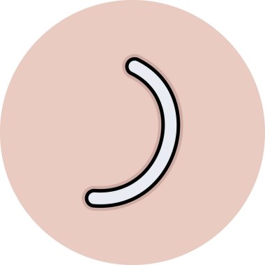 Tek bir çizgi film simgesinin vektör illüstrasyonu