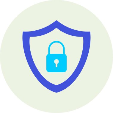 Kilit. Web simgesi basit illüstrasyon