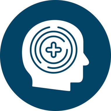 Beyin. Web simgesi basit illüstrasyon