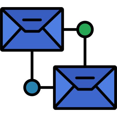 e-posta simgesi doldurulmuş - ana hatlar biçimi