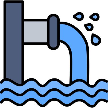 musluk suyu simgesi - taslak biçiminde