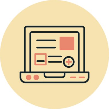 Web tasarım simgesi, vektör illüstrasyonu