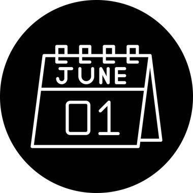 Takvim simgesi, vektör çizimi