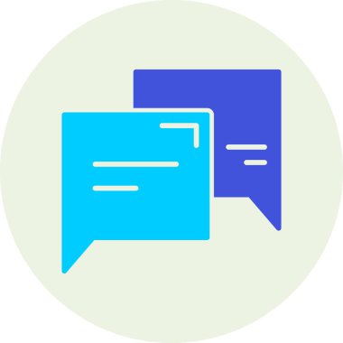 sohbet web simgesi, vektör çizim