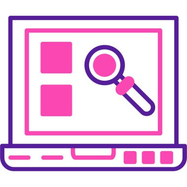 Arama simgesi vektör illüstrasyonu