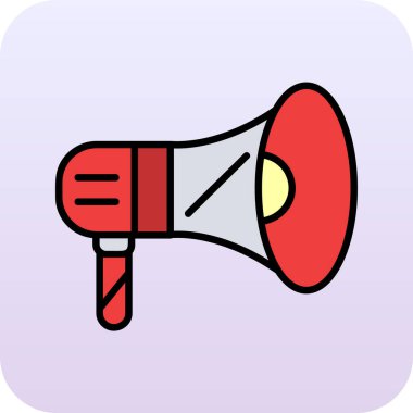 Konuşma baloncuklu megafon