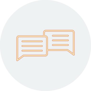 konuşma kabarcığı vektör çizimi