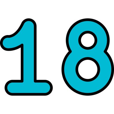 Beyaz arkaplanda 211 numaranın vektör çizimi