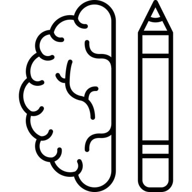 Bir karikatür kaleminin vektör çizimi